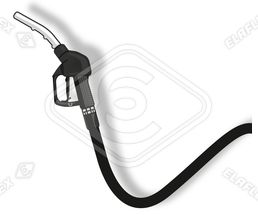 Icon / Clipart<br />Petrol Station Nozzle & Hose (black)