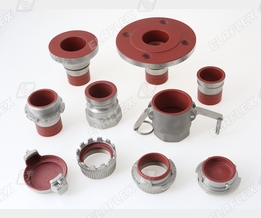 Stainless steel couplings with PFA coating, type "...SSE"